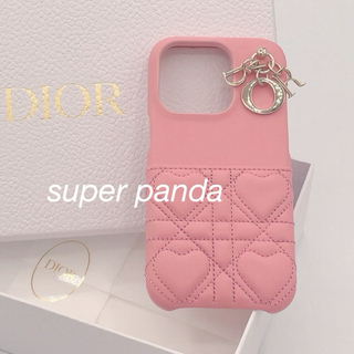 クリスチャンディオール(Christian Dior)のDIOR iPhone15PRO lady dior ピンク ハート 新品(iPhoneケース)