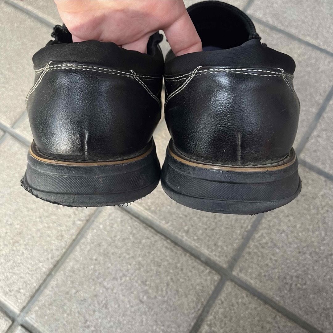 軽量　スリッポン　カジュアルシューズ　ブラック　25cm メンズの靴/シューズ(スリッポン/モカシン)の商品写真