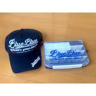 ブルーブルー(BLUE BLUE)のブルーブルーキャップ　 &  ブルーブルー ルアーケースロゴタイプ  2個セット(ルアー用品)