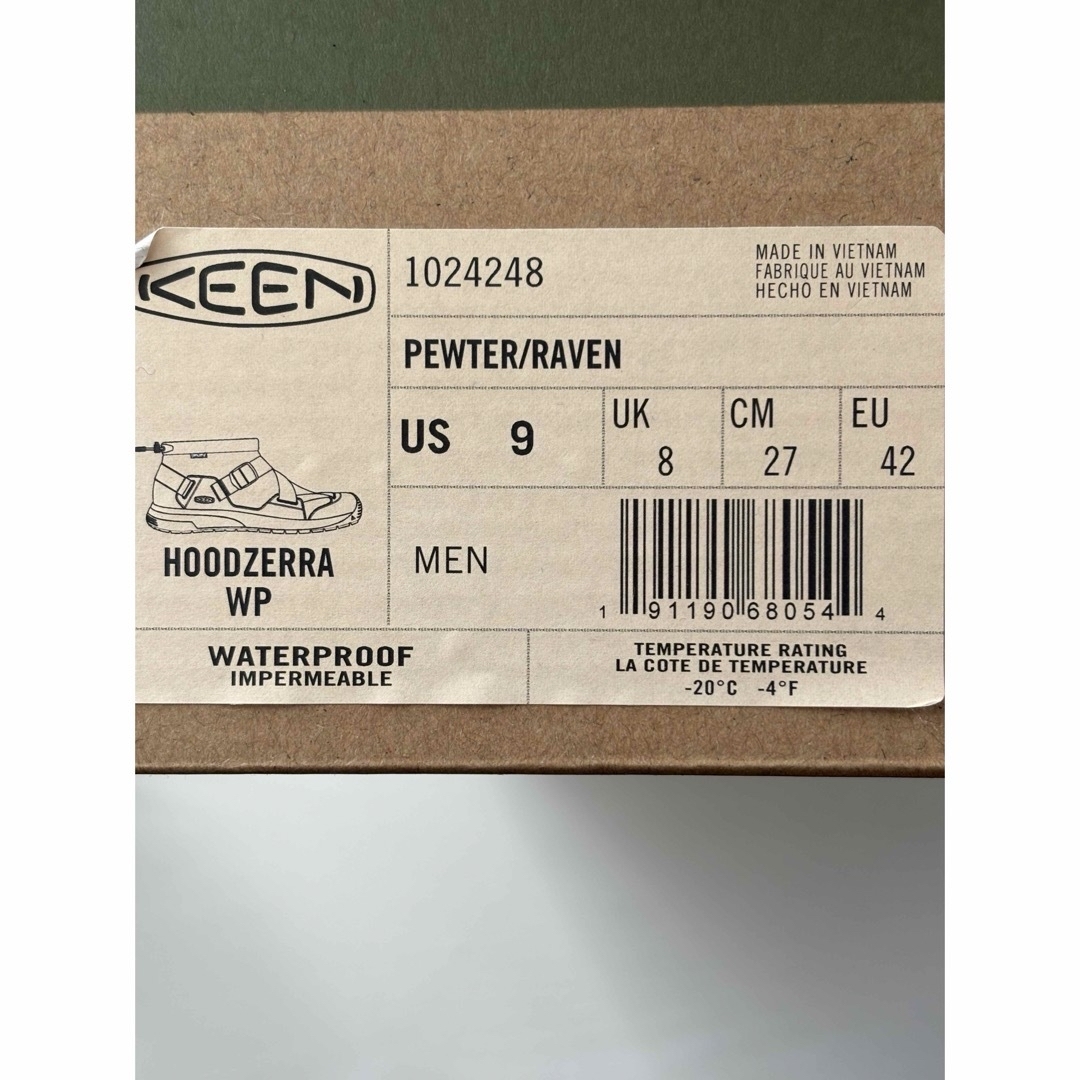 KEEN(キーン)のKEEN HOODZERRAキーンフットゼラ　メンズブーツ メンズの靴/シューズ(ブーツ)の商品写真