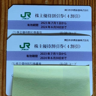 ジェイアール(JR)の東日本旅客鉄道株主優待割引券　2枚(その他)