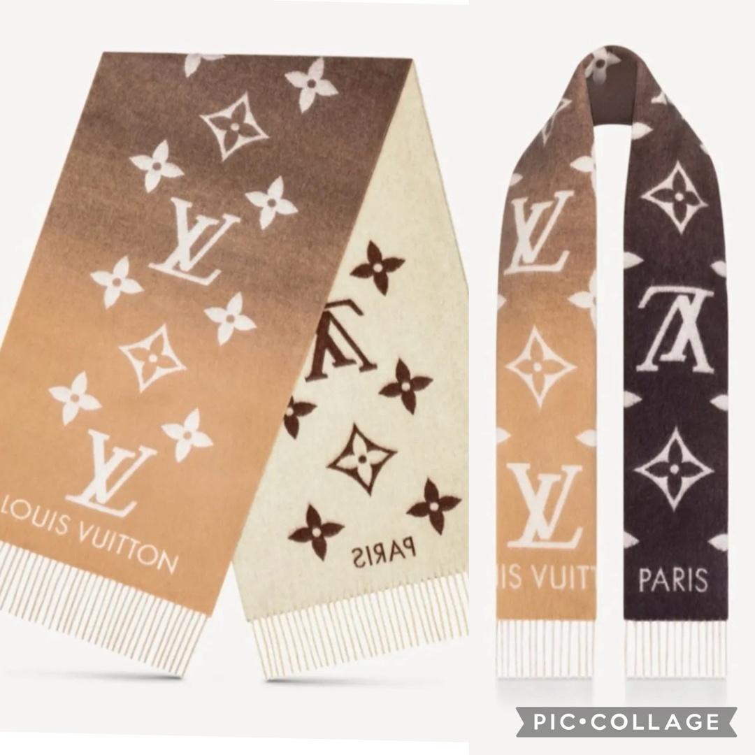 LOUIS VUITTON(ルイヴィトン)の未使用 ルイヴィトン マフラー ・レイキャビック グラディエント  M73675 ハンドメイドのファッション小物(マフラー/ストール)の商品写真