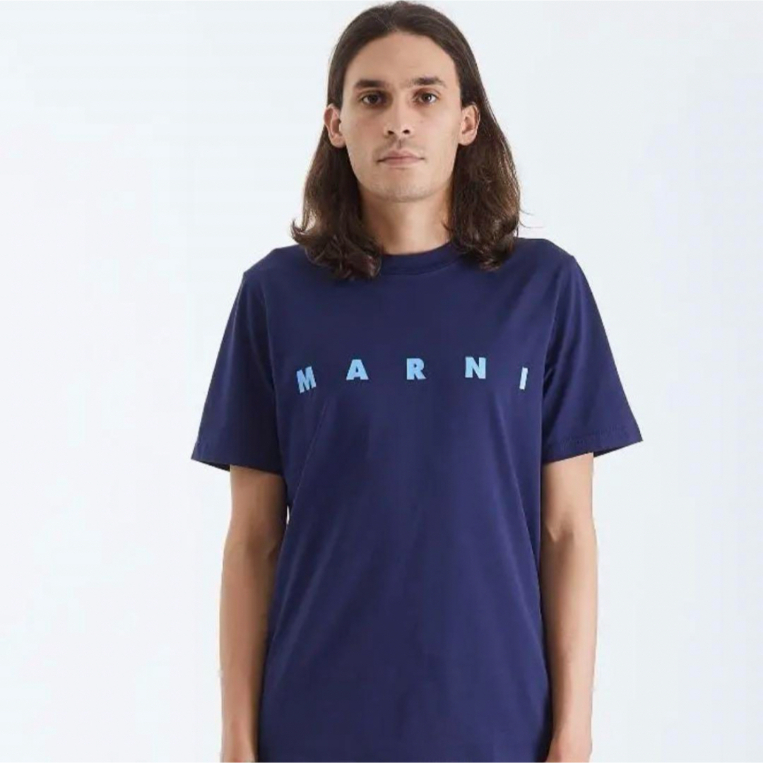 Marni - MARNI マルニ logo ロゴ Tシャツ 46 ネイビーの通販 by sun's ...