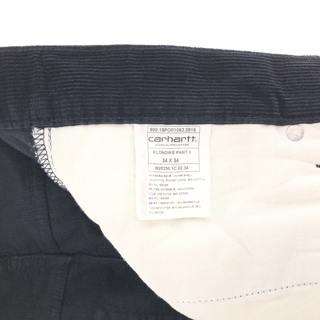 カーハート Carhartt KLONDIKE PANT コーデュロイパンツ メンズw34 /eaa38074234×34ウエスト