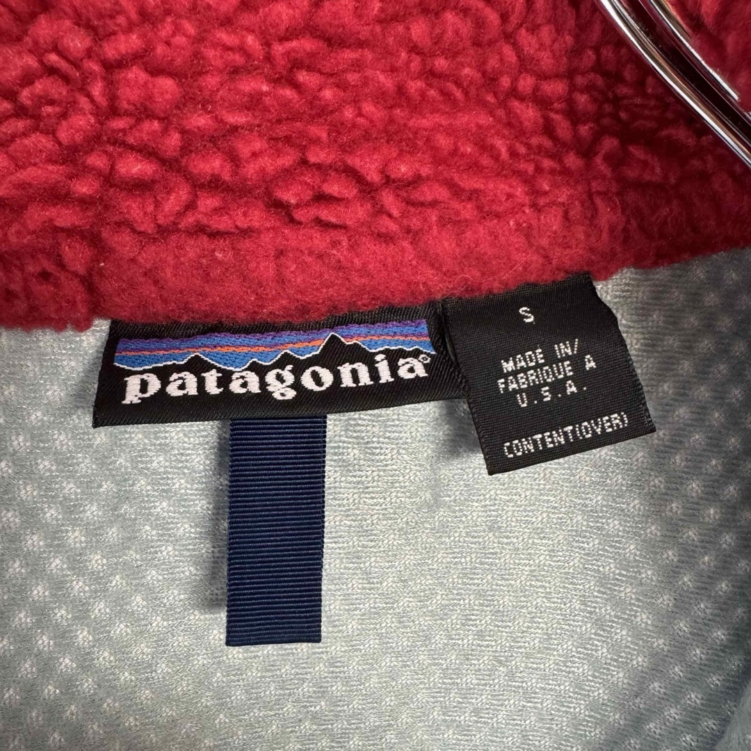 patagonia(パタゴニア)の90年代 Patagonia レトロX フリース ベスト レッド ネイビー メンズのトップス(ベスト)の商品写真