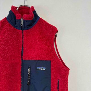 パタゴニア(patagonia)の90年代 Patagonia レトロX フリース ベスト レッド ネイビー(ベスト)