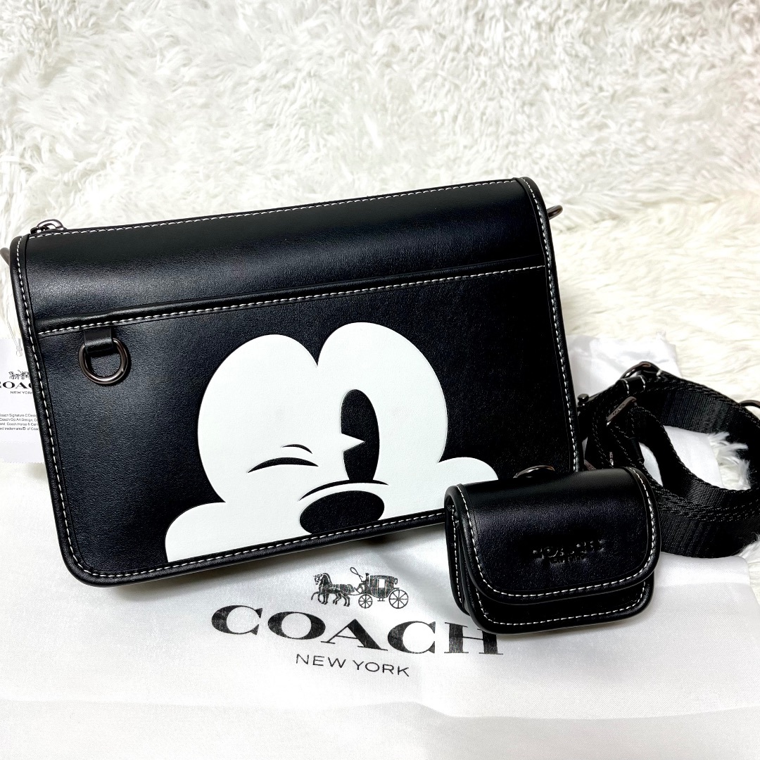 新品✨COACH コーチ　ヘリテージコンバーチブル　クロスボディ　ミッキー