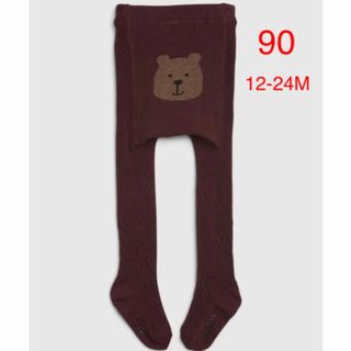 ベビーギャップ(babyGAP)の【新品】babygap くまさんタイツ 90(靴下/タイツ)