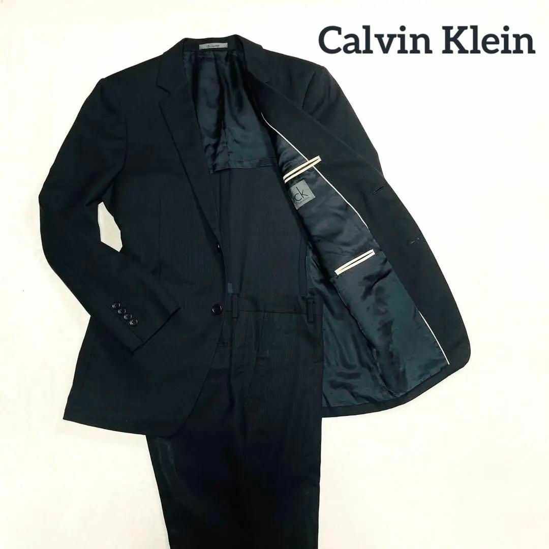 Calvin Klein(カルバンクライン)のCalvin Klein　セットアップ　シャドー　ストライプ　ダークグレー メンズのスーツ(セットアップ)の商品写真