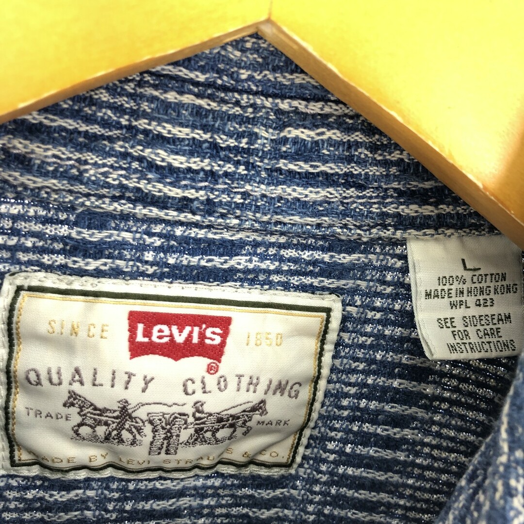 Levi's(リーバイス)の古着 リーバイス Levi's 長袖 コットンシャツ メンズL /eaa398544 メンズのトップス(シャツ)の商品写真