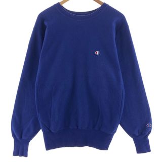 チャンピオン(Champion)の古着 90年代 チャンピオン Champion REVERSE WEAVE リバースウィーブ 刺繍タグ ワンポイントロゴスウェット トレーナー USA製 メンズL ヴィンテージ /eaa381130(スウェット)