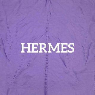 エルメス(Hermes)の★HERMES★ ミニスカーフ カレ Hロゴ シルク パープル ラベンダー(バンダナ/スカーフ)