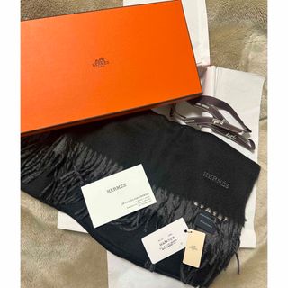 Hermes - HERMES カシミヤマフラー 【正規品・新品未使用・送料込み】