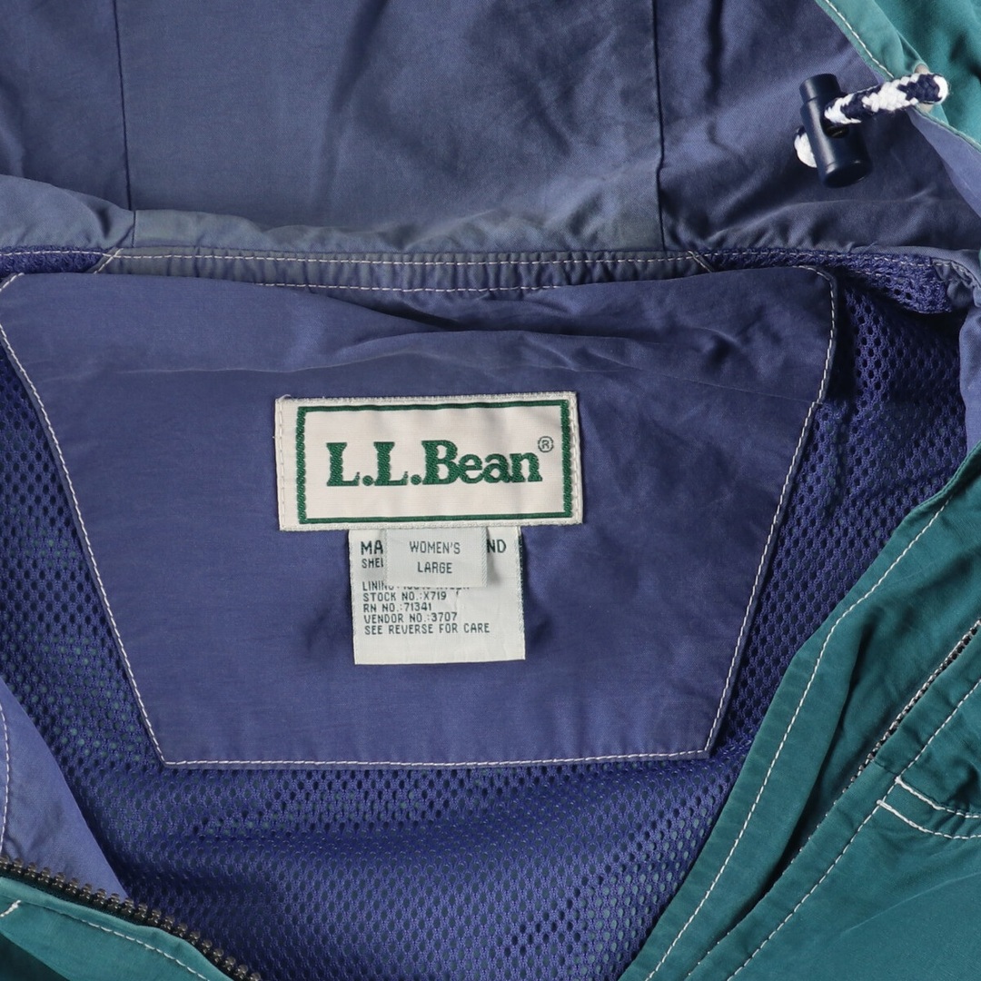 L.L.Bean(エルエルビーン)の古着 80年代 エルエルビーン L.L.Bean ナイロンパーカー レディースL ヴィンテージ /eaa406103 レディースのジャケット/アウター(ナイロンジャケット)の商品写真