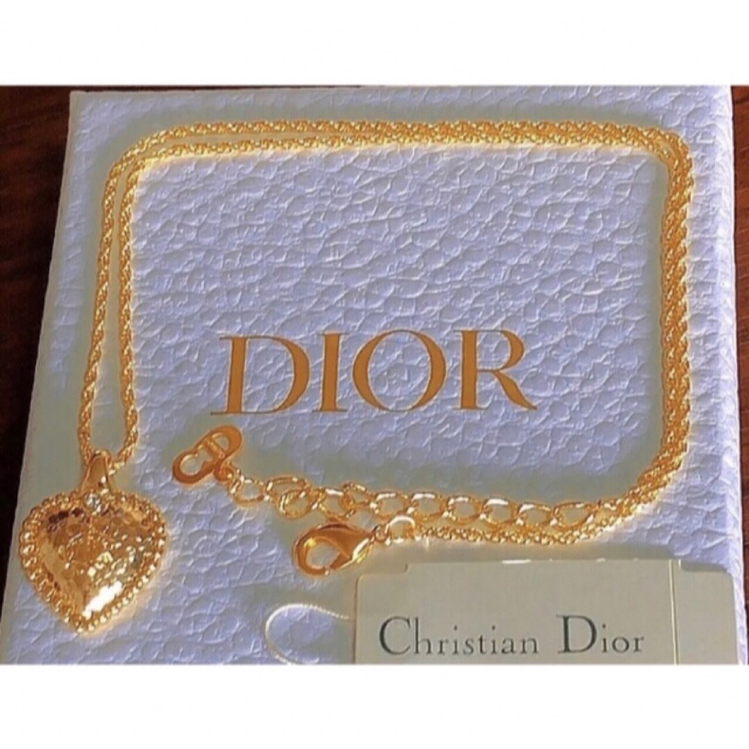 Dior gold ネックレス ゴールド ハート ストーン 可愛い 人気