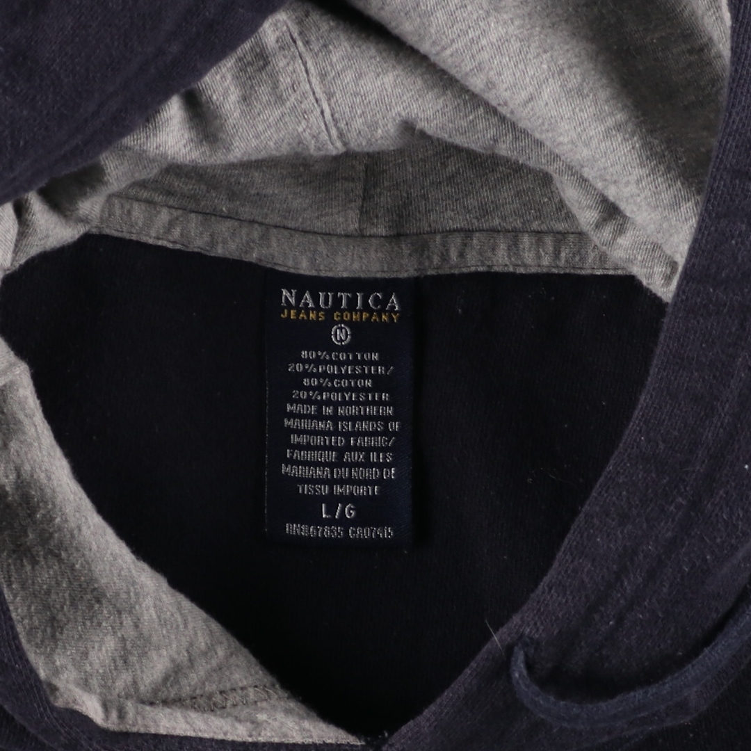 NAUTICA(ノーティカ)の古着 00年代 ノーティカ NAUTICA スウェットプルオーバーパーカー メンズL /eaa389655 メンズのトップス(スウェット)の商品写真