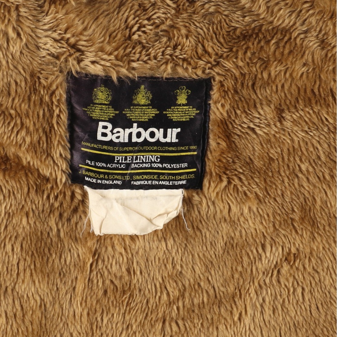 Barbour(バーブァー)の古着 80~90年代 バブアー Barbour PILE LINING A297 LINING 旧3ワラント パイルライナーベスト 英国製 メンズXL ヴィンテージ /eaa408705 メンズのトップス(ベスト)の商品写真