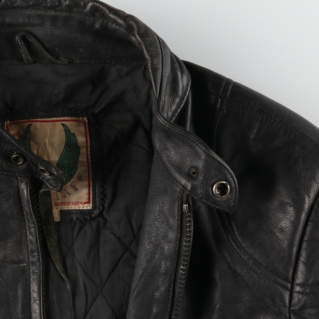 BELSTAFF(ベルスタッフ)の古着 80年代 ベルスタッフ Belstaff シングルライダースジャケット メンズS ヴィンテージ /evb004018 メンズのジャケット/アウター(レザージャケット)の商品写真