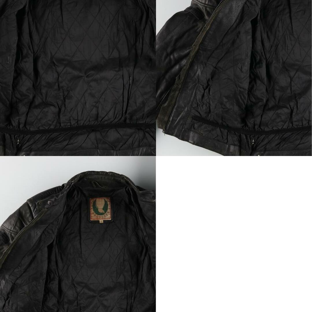 BELSTAFF(ベルスタッフ)の古着 80年代 ベルスタッフ Belstaff シングルライダースジャケット メンズS ヴィンテージ /evb004018 メンズのジャケット/アウター(レザージャケット)の商品写真