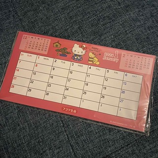 ハローキティ(ハローキティ)のキティ　卓上カレンダー　2024 新品未開封(カレンダー/スケジュール)
