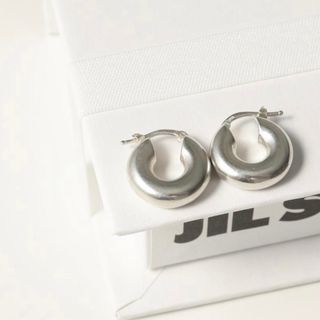 ジルサンダー(Jil Sander)の新品 JIL SANDER ジルサンダー チャンキー フープ  ロゴ ピアス(ピアス)