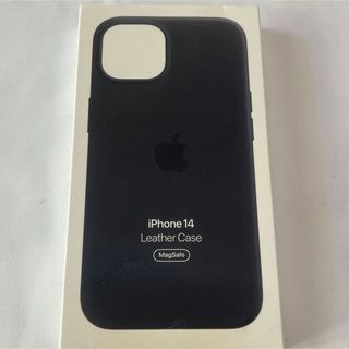 アップル(Apple)の新品未開封 アップル純正 iPhone 14 レザーケース ミッドナイト(iPhoneケース)