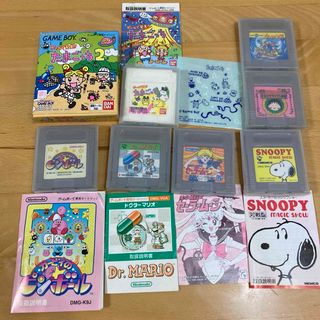 ゲームボーイ(ゲームボーイ)の任天堂 ゲームボーイカセット マリオ カービィ たまごっちなど 8本セット 中古(携帯用ゲームソフト)