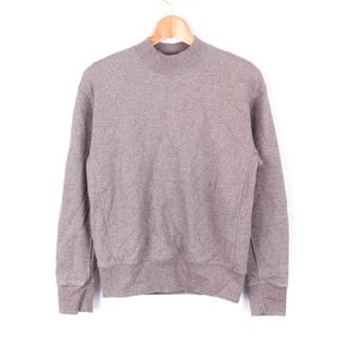 ユニクロ(UNIQLO)のユニクロ 長袖スウェット スエット トレーナー モックネック ユニクロユー レディース Sサイズ チャコール UNIQLO(トレーナー/スウェット)