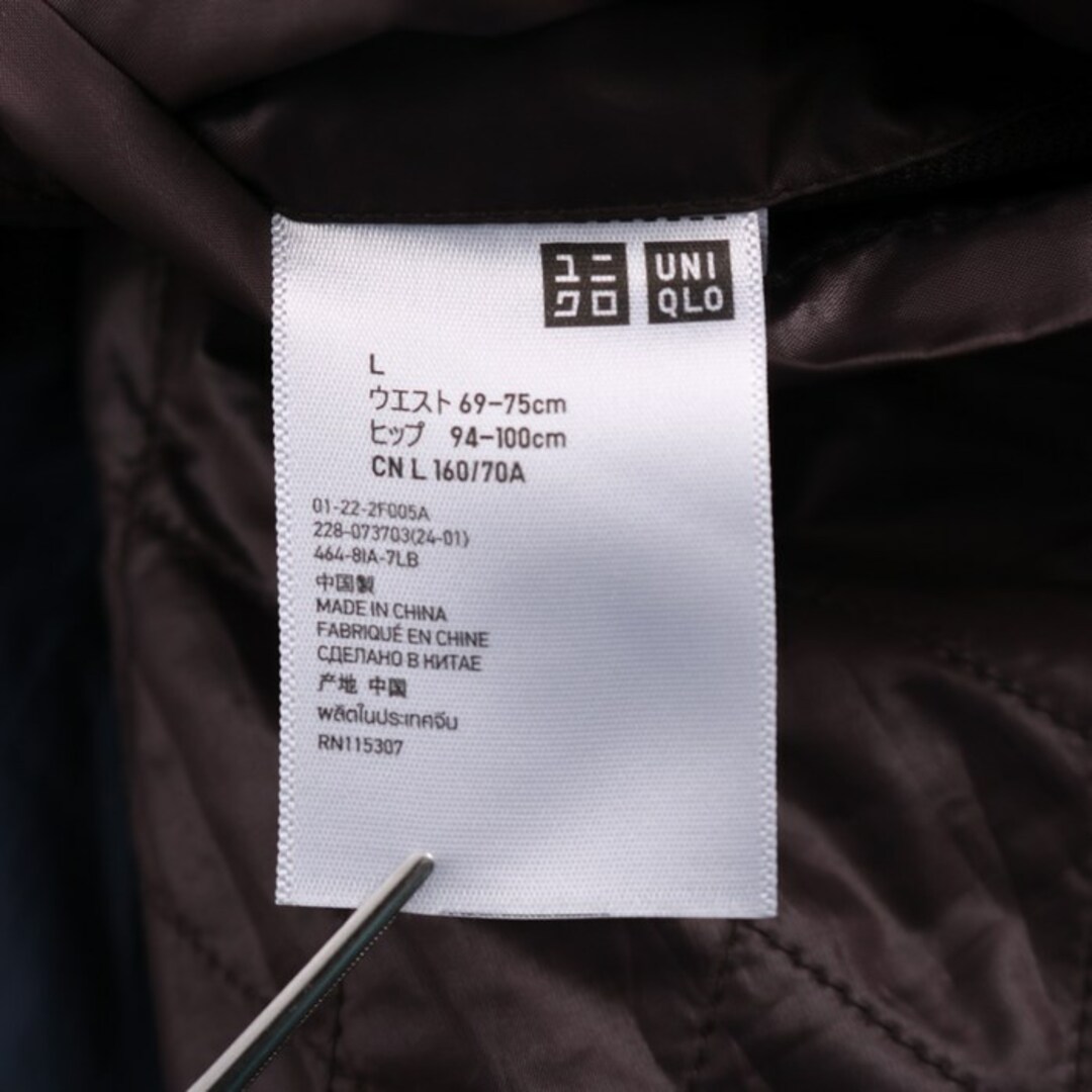 UNIQLO(ユニクロ)のユニクロ キルティングスカート ラップスカート 中綿入り レディース Lサイズ チャコール UNIQLO レディースのスカート(その他)の商品写真