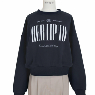 ハーリップトゥ(Her lip to)のHerlipto Cherish Oversized Sweatshirt(トレーナー/スウェット)