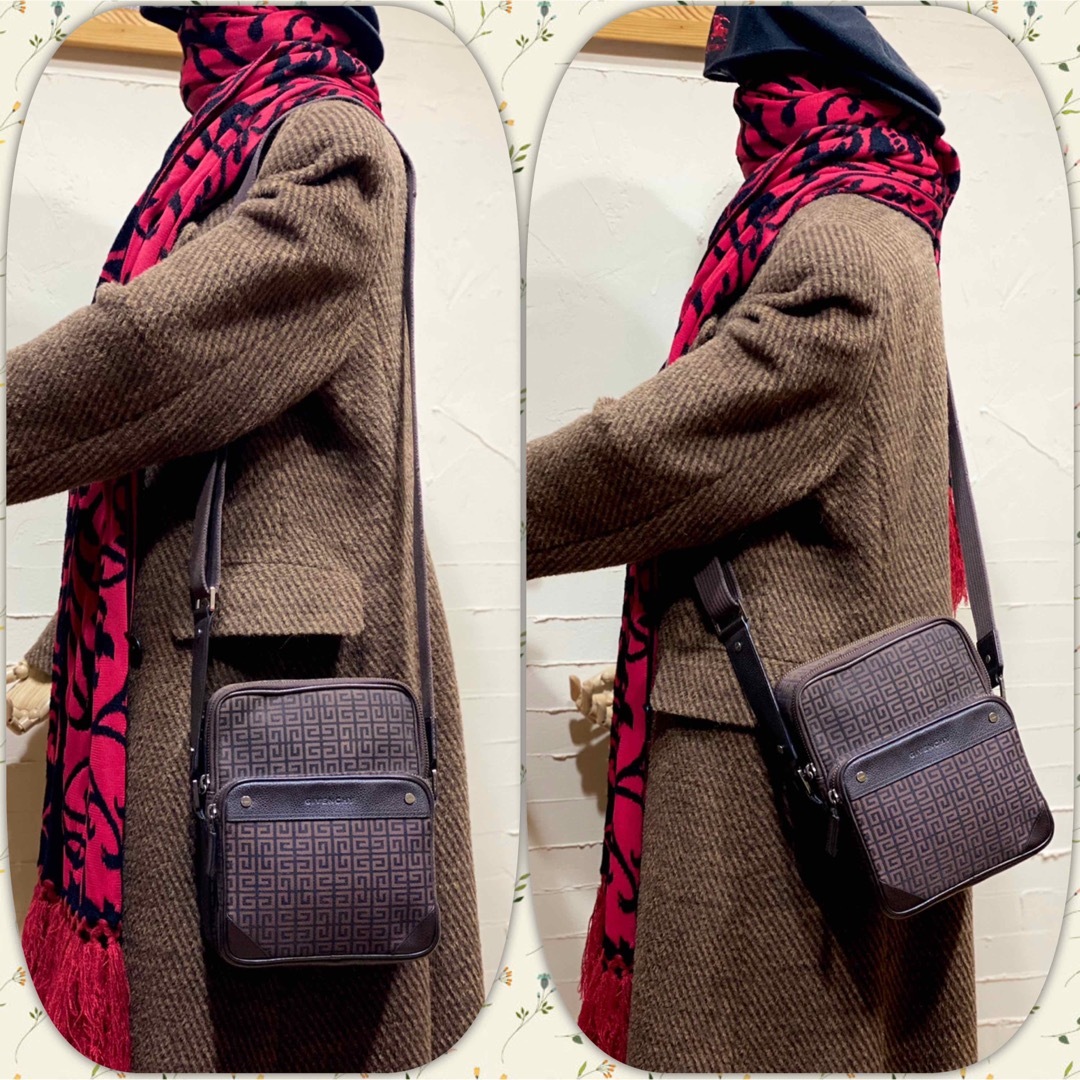 GIVENCHY - 希少モデル GIVENCHY キャンバス×レザー ショルダー GIVENCHY - 希少モデル GIVENCHY キャンバス×レザー ショルダー