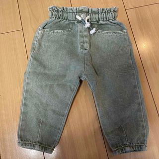 ザラキッズ(ZARA KIDS)のZARAキッズグリーンデニムパンツ(パンツ)