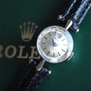 ロレックス(ROLEX)のROLEX ロレックス K14WG 金無垢 カットガラス ドレスウォッチ✨オメガ(腕時計)