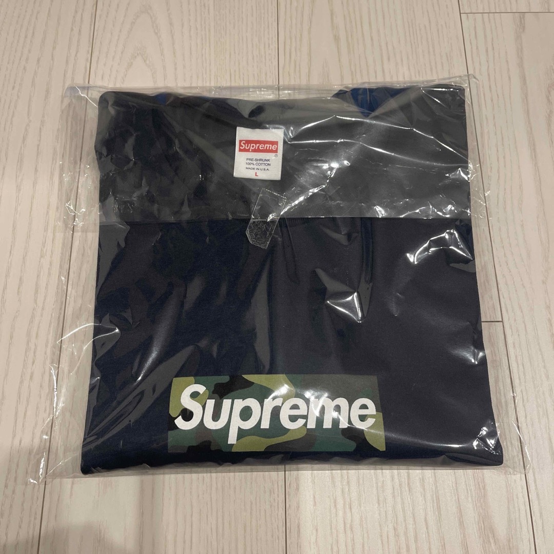 Supreme boxlogo tee ネイビー Lサイズboxlogo