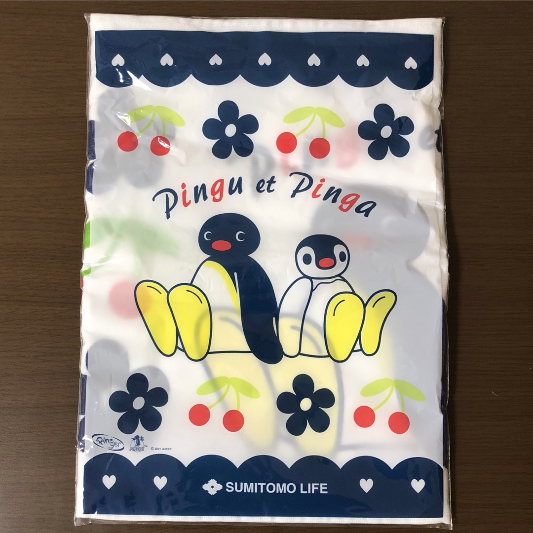 【新品・未使用】pingu　ピングー　ミニバスタオル エンタメ/ホビーのおもちゃ/ぬいぐるみ(キャラクターグッズ)の商品写真