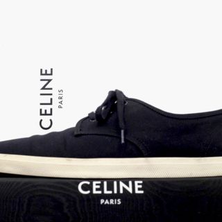 セリーヌ(celine)の美品◆CELINE PARIS セリーヌ メンズ キャンバス素材 スニーカー42(スニーカー)