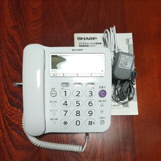 シャープ(SHARP)の【良品】シャープ　デジタル電話機　JD-V37　親機(その他)