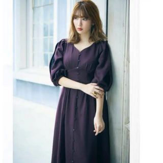 ハーリップトゥ(Her lip to)のHer lip to Inner lace sleeve one-piece(ロングワンピース/マキシワンピース)