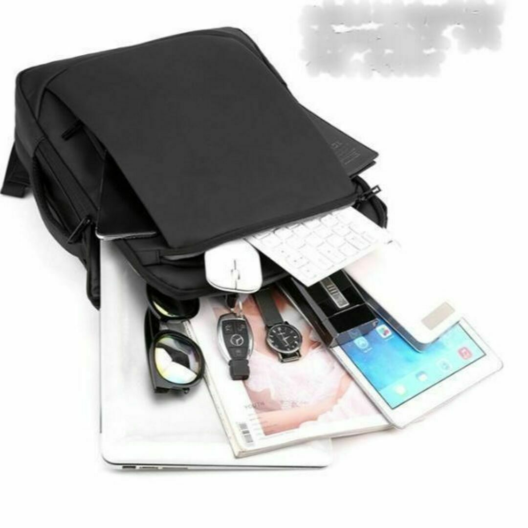 ❤ＳＡＬＥ❤リュックサック3way薄型PC USB充電ポート軽量防水 メンズのバッグ(ビジネスバッグ)の商品写真