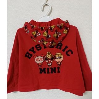 HYSTERIC MINI - ヒスミニ ポンチョ 上着 赤 レッド