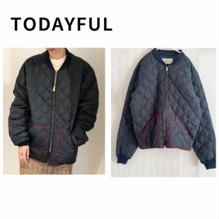 トゥデイフル(TODAYFUL)のTODAYFUL　ボーイフレンドキルティング　ブルゾン　ダウン　size36(ダウンジャケット)