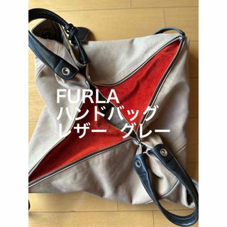 フルラ(Furla)のFURLA (フルラ)ハンドバッグ レザー  グレー(ハンドバッグ)