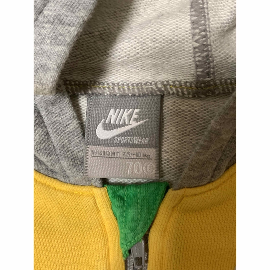 NIKE(ナイキ)のNIKE ナイキ　長袖　ロンパース　70サイズ キッズ/ベビー/マタニティのベビー服(~85cm)(ロンパース)の商品写真