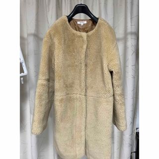 マウジー(moussy)のmoussy ノーカラー　ボアコート(シーちゃん様専用)(毛皮/ファーコート)