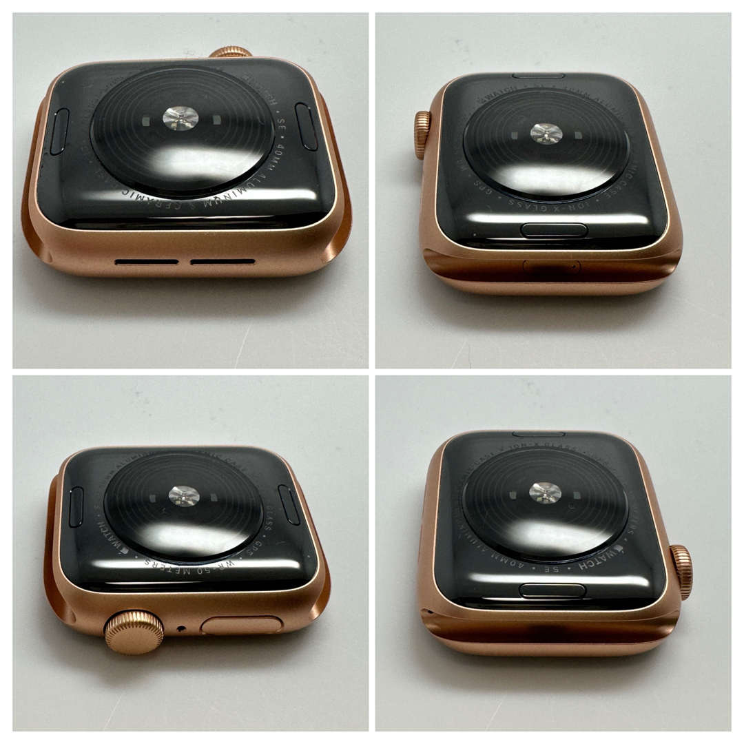 Apple Watch(アップルウォッチ)のApple Watch SE第一 40mm GPS ゴールドアルミ BT100% スマホ/家電/カメラのスマートフォン/携帯電話(その他)の商品写真