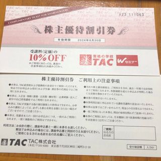 タックシュッパン(TAC出版)の値下げ！　TKC株主優待　１枚(資格/検定)