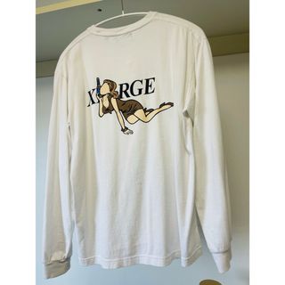 XLARGE ロンT ロゴ　白　長袖　エクストララージ(Tシャツ/カットソー(七分/長袖))