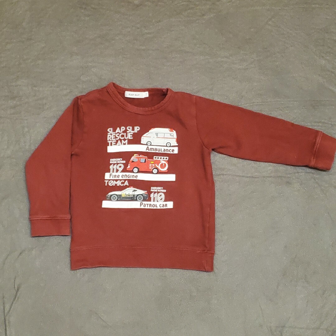 SLAP SLIP(スラップスリップ)のトミカ トレーナー 110 キッズ/ベビー/マタニティのキッズ服男の子用(90cm~)(Tシャツ/カットソー)の商品写真