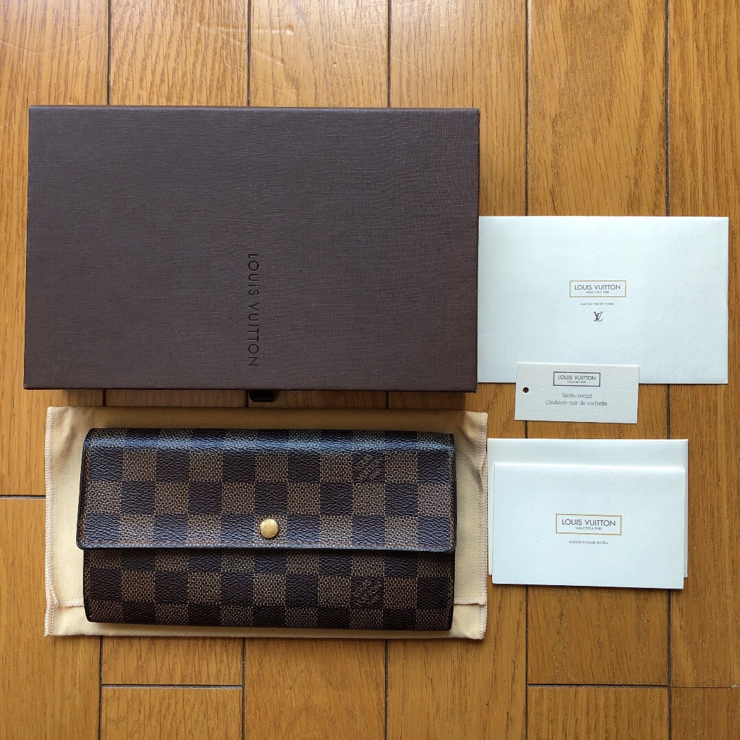 ウォレットLOUIS VUITTON ルイヴィトン　ダミエ　ポルトフォイユ　サラ　長財布