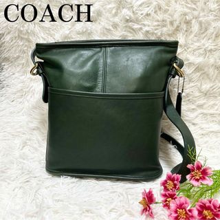 COACH - 【大人気】 オールドコーチ ショルダーバッグ 大容量 グリーン